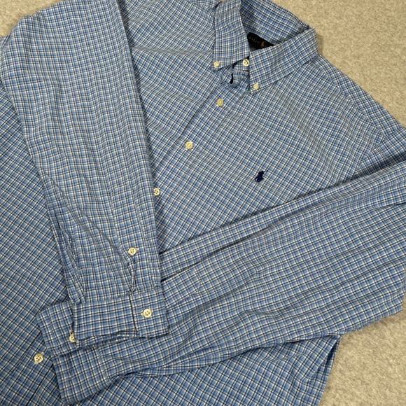 Ralph Lauren Other - Ralph Lauren Plaid Button Down Mens XL Blue‎ Long Sleeve Preppy Officewear